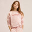 MNG Mango & Branches Print Tea-Pink Terry Sweatshirt 14241