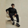 LC Logo Small Cubes Textured Black Sweatshirt 13619