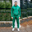 DF London Studious EST-2006 Embroided Parrot Green Fleece TrackSuit 13651