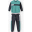MNT Minotic Embroided Aqua Green & Dark Grey Terry 2 Piece Trouser Set 13261