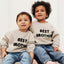 HM Best Brother Embroided Sand Light Fleece Sweatshirt 14248