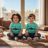 ZY Swim Like a Shark Print Sea Green T-Shirt 14281