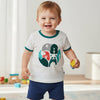 OB Panda & Elephant Embroided White T-Shirt 14343