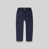 ZY Kids Elastic waist with Silver button Navy Blue Cotton Pant 14136
