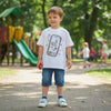 USD Smartphone & What's Up print White T-Shirt 14273