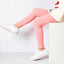 CJ Multi Plain Pink Warm Inner Furr Legging 13385