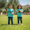 ZY Swim Like a Shark Print Sea Green T-Shirt 14281