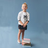 MNG Glitter Magic Time & Stars Textured Grey Fleece Sweatshirt 14239