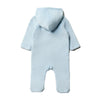 AKMS Applic Dino Warm Fluffy Furr Blue Romper 13336