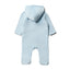 AKMS Applic Dino Warm Fluffy Furr Blue Romper 13336