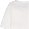ERGE Love Rabbits Applic Fluffy Warm Furr Fleece White 2 Piece Set 13343