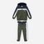 MNT Industries Logo Blue & Green Fleece 2 Piece Trouser Set 13259