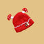 CN Mashroom Ears Red Warm Cap 13638
