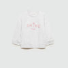 MNG Shine Embroided In Pink Color Textured Grey Sweatshirt 14236