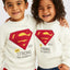MNG Superman with Strong & Powerful Cream Sweatshirt 14254