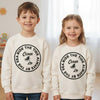 SFR Ocean Life Embroided Light Fleece Off White Sweatshirt 14559