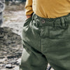 TAO Grey Button Sea weed Green Denim 13291