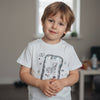 USD Smartphone & What's Up print White T-Shirt 14273