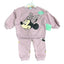 DSNY Glitter Minnie Print Pale Purple Fleece Tracksuit 13437