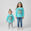 B.X Positively Cute Penguin Light Blue Sweatshirt 3067