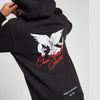 HR Pigeon Print From Nothing Embroided Black Fleece Hoodie TrackSuit 14265
