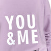 TS You & Me Light Purple Terry Sweatshirt 13972