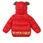 CN Gold Style Warm Red Puffer Jacket 13426