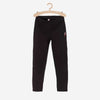 L&S Thunder Embroided Biker style Black Legging 13559