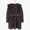 5.10.15 Elastic Belt Style Multi Dots Black Frock 13529