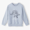 5.10.15 Super Well Known Dinosaur Print Grey Full Sleeves Shirt 13756