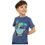 CA Adventure Saurus Pocket Style Slub Blue T-Shirt 13137