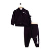 BNCH Logo Print Black Zipper Hoodie With Terry Trouser 2 Piece Set 13239