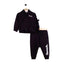 BNCH Logo Print Black Zipper Hoodie With Terry Trouser 2 Piece Set 13239