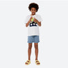 SRG Back Pocket Tag Light Blue Denim Shorts 13126