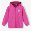 5.10.15 Cat Paw Print Pink Terry Zipper Hoodie 14592