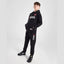 HR Badge Kangroo Pocket Style Black Fleece Hoodie Tracksuit 14262