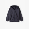 L&S Plain Navy Blue Fleece Zipper Hoodie 13912