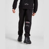 HR Badge Kangroo Pocket Style Black Fleece Hoodie Tracksuit 14262