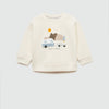 MNG Take a Break Cream Fleece Sweatshirt 14240