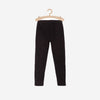 L&S Thunder Embroided Biker style Black Legging 13559
