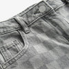 NXT Silver Button Check Box Grey Pant 14070