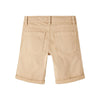 NMIT Contrast Button Floded Bottom Skin Cotton Shorts 13127