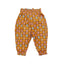 KIB Fruit Seeds Print Belt Style Cotton Dark Mustard Trouser 13152