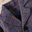SHEN kids Check Pant Coat Blue Suiting Set 13991