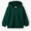 5.10.15 Front Pocket Style Green Terry Zipper Hoodie 14567