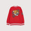 LCW New York,TokYo, London Embroided Red Fleece Base Ball Jacket 13614