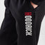 HR Badge Kangroo Pocket Style Black Fleece Hoodie Tracksuit 14262
