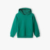 LE LTD Embroided kangroo Pocket Style Green Fleece Hoodie 13879