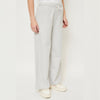 L&S White Cord Plain Textured Grey Plazo 14650