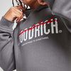 HR Embroided To Something with Kangroo Pocket Style Dark Grey Hoodie TrackSuit 14264